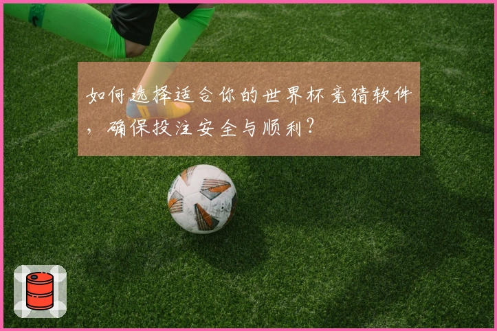 如何选择适合你的世界杯竞猜软件，确保投注安全与顺利？