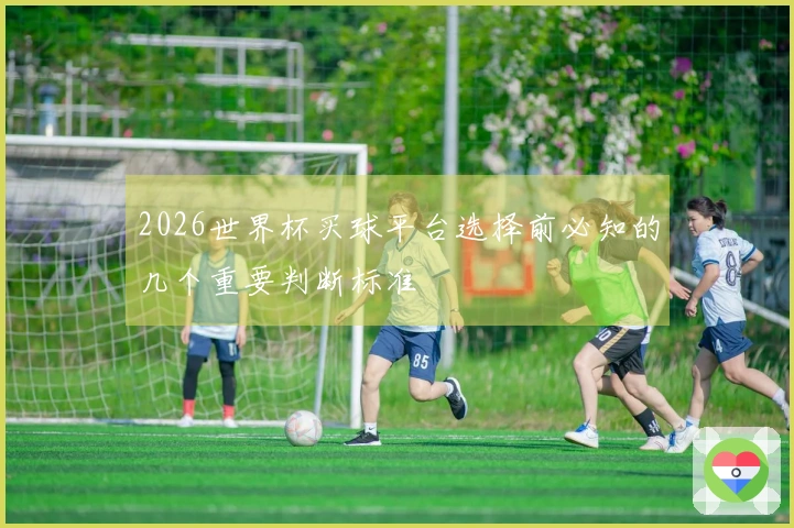 2026世界杯买球平台选择前必知的几个重要判断标准